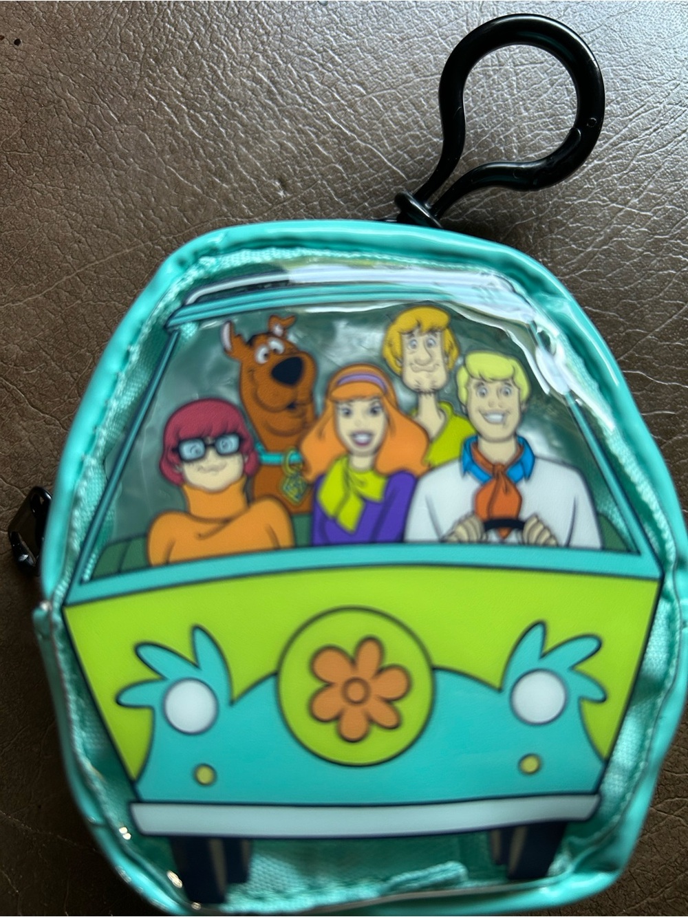 Scooby-Doo Teal Clip-On Coin Purse
